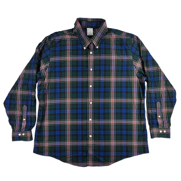 Brooks Brothers Other - Brooks Brothers‎ Regent XXL Non-Iron Supima Cotton Plaid Button Down Shirt Mens